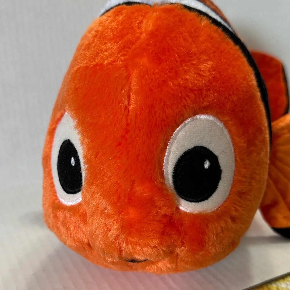 Plush Clownfish Stuffed Animal Orange Nemo Style Soft Toy